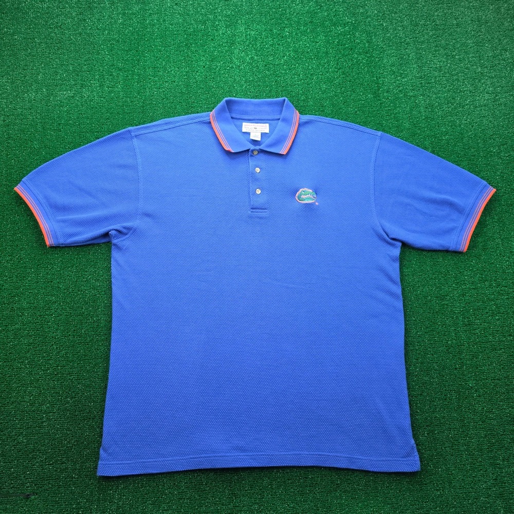 Florida Gators Boca Classics Pique Polo Shirt Mens XL Blue NCAA College Logo